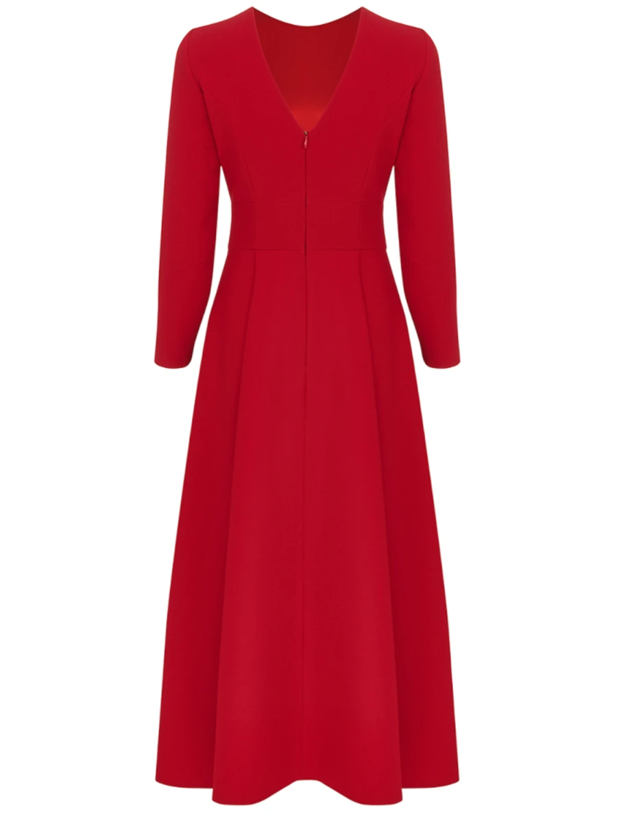 Платье однотонное