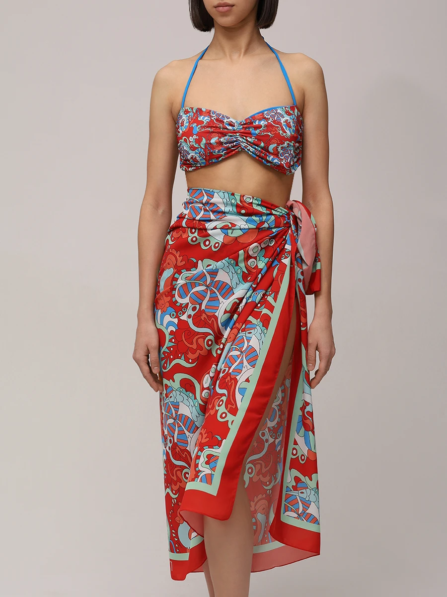 Парео с принтом