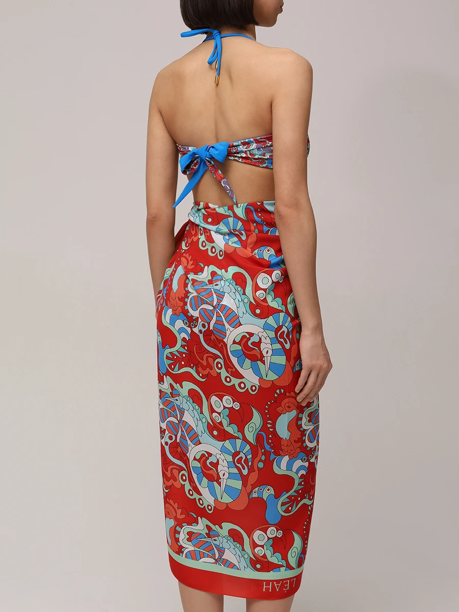 Парео с принтом