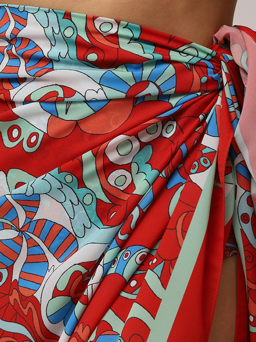 Парео с принтом