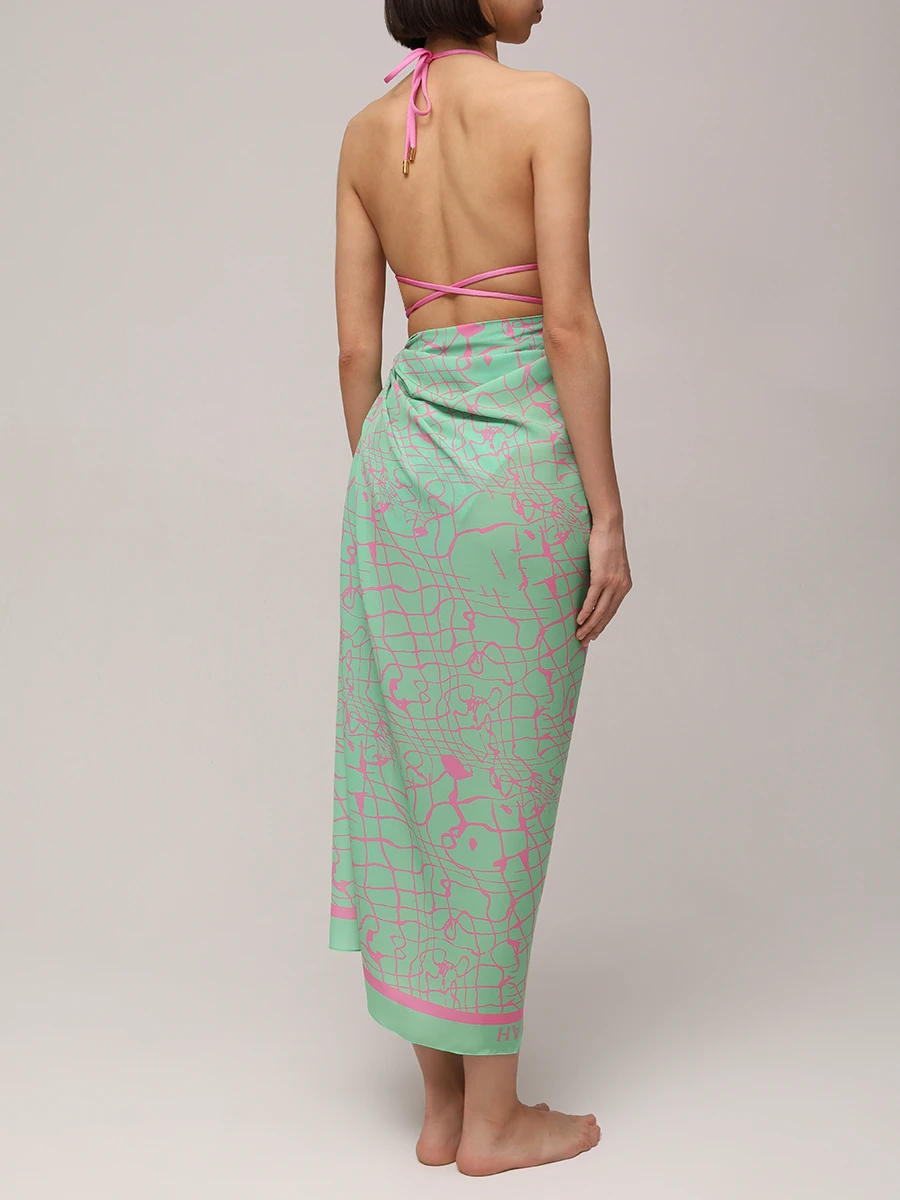 Парео с принтом