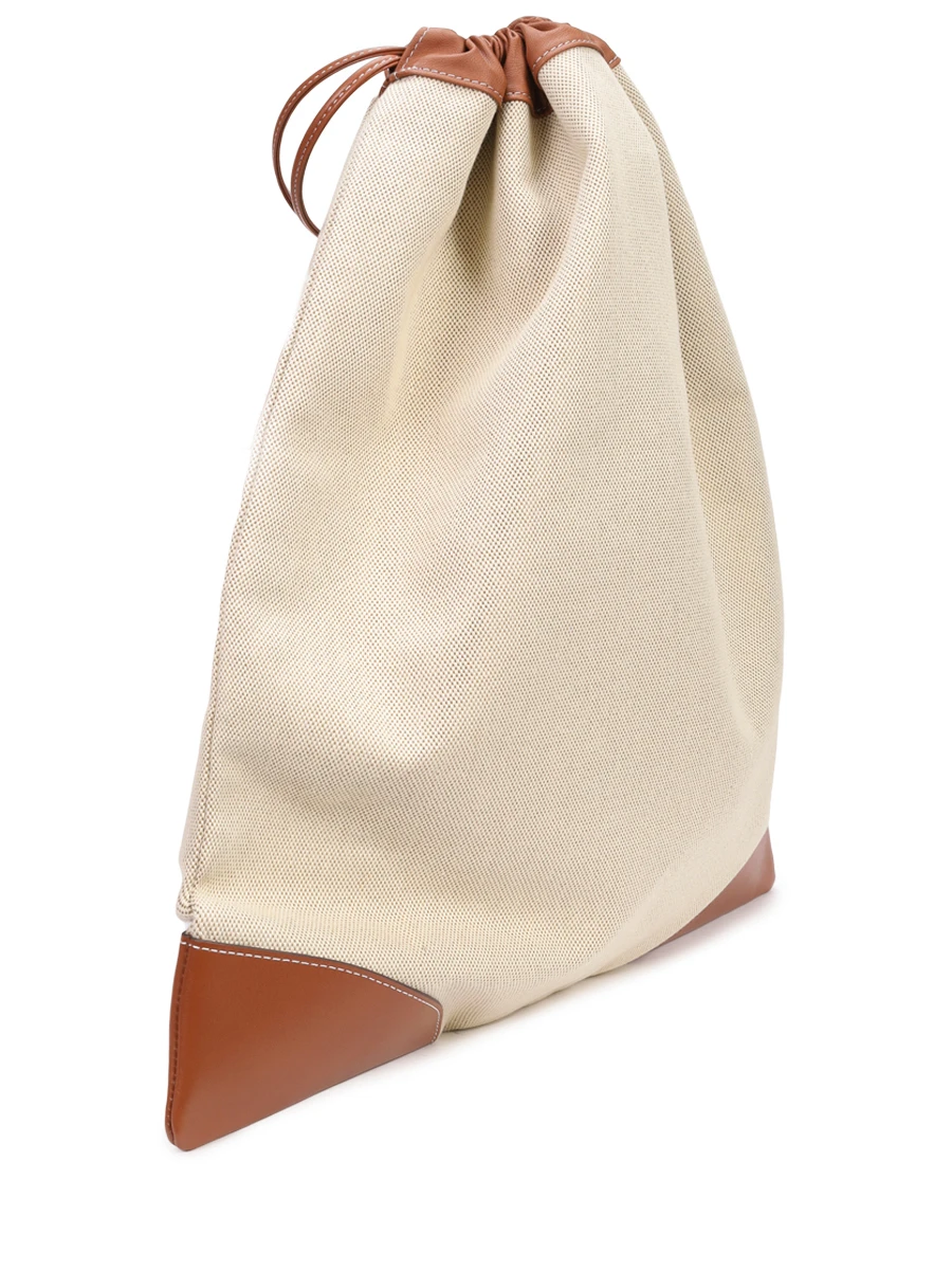 Сумка из хлопка и кожи