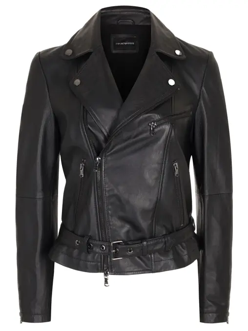 Куртка кожаная EMPORIO ARMANI