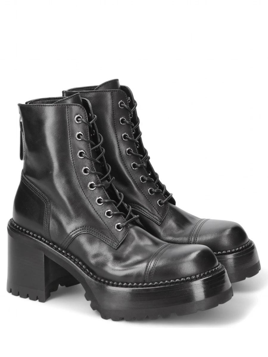 Ботильоны кожаные