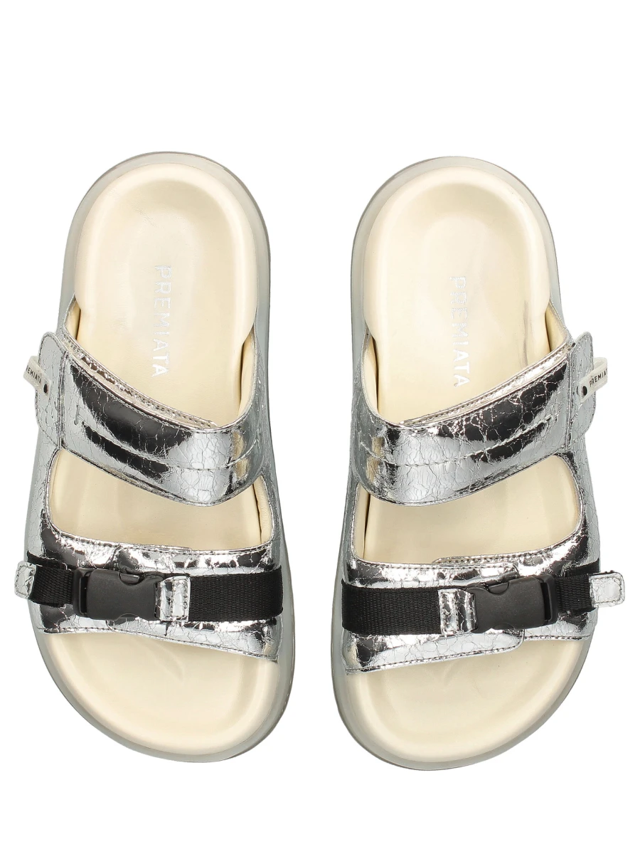 Шлепанцы кожаные