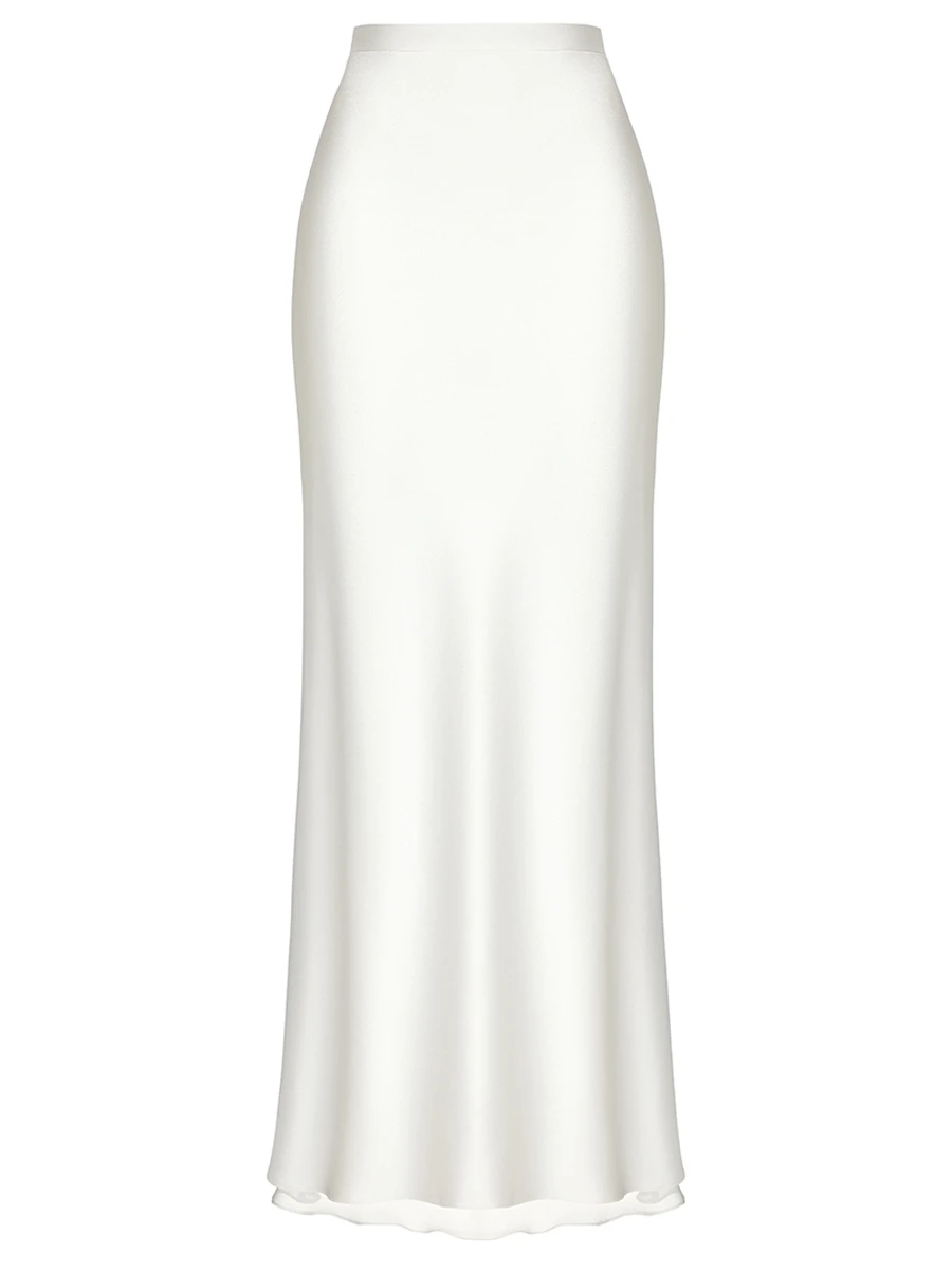 Юбка однотонная