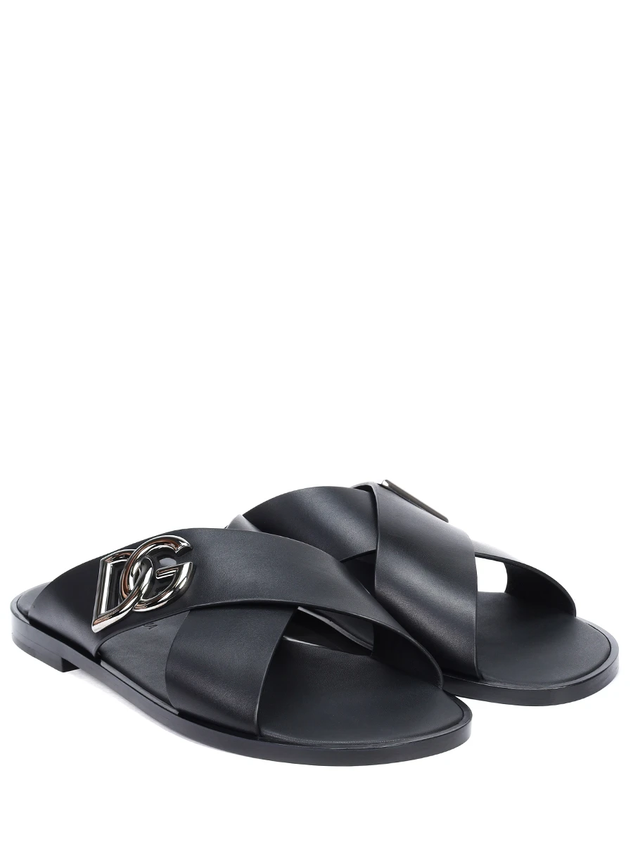 Шлепанцы кожаные