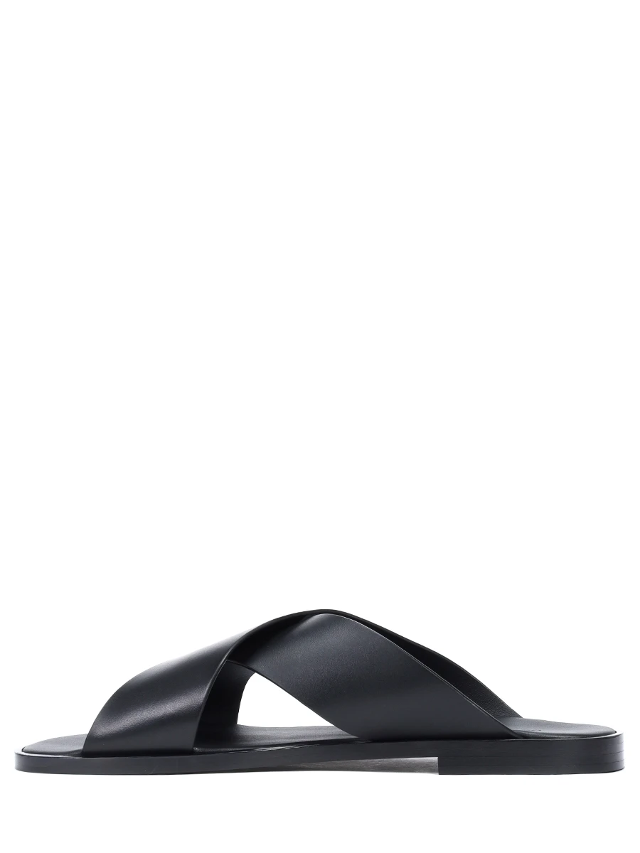 Шлепанцы кожаные