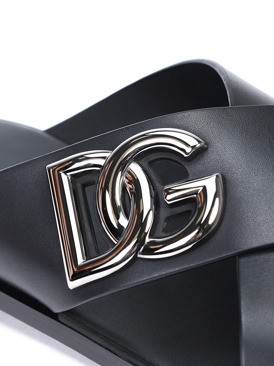 Шлепанцы кожаные