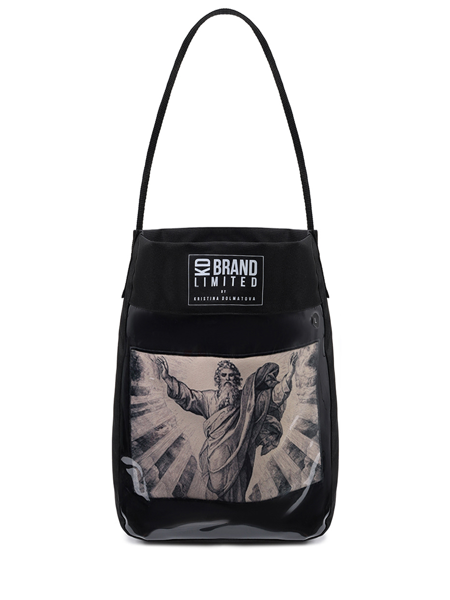 Худи хлопковое с принтом Саваоф