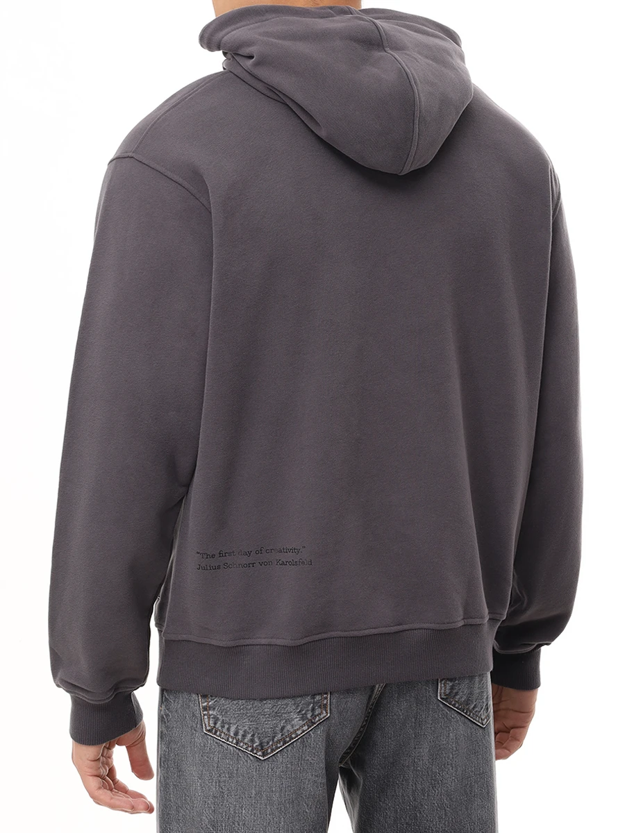 Худи хлопковое с принтом Саваоф