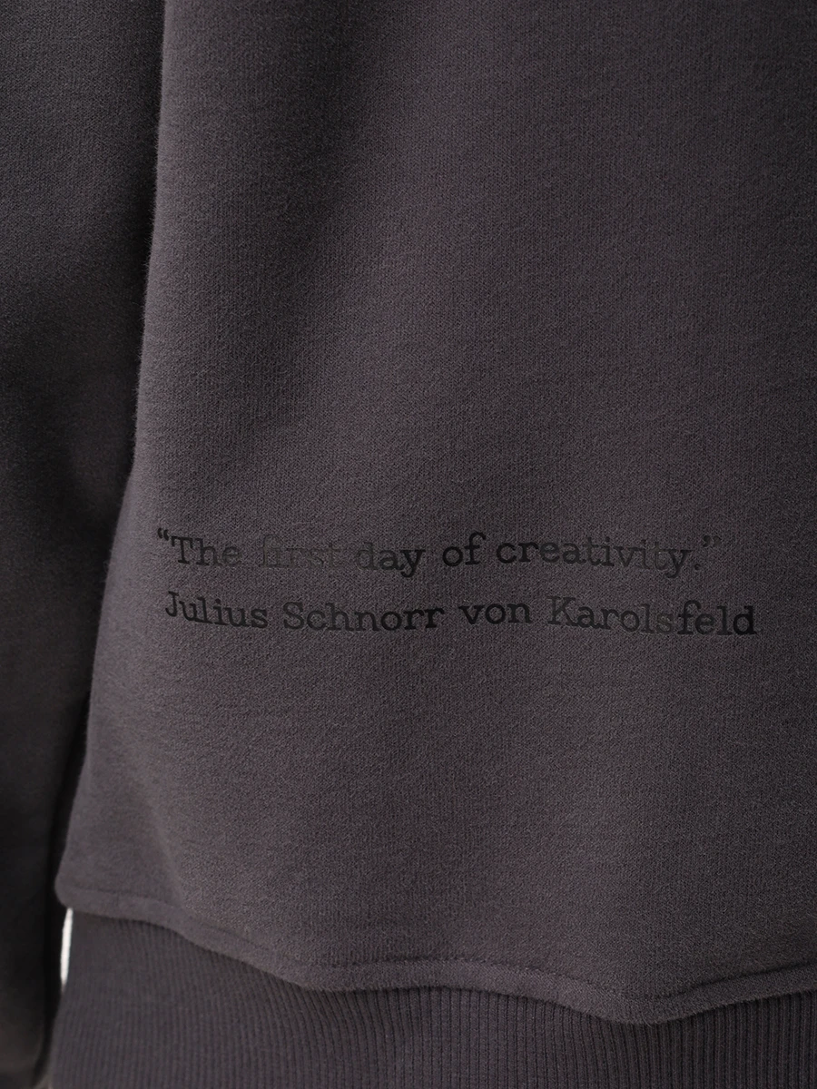 Худи хлопковое с принтом Саваоф