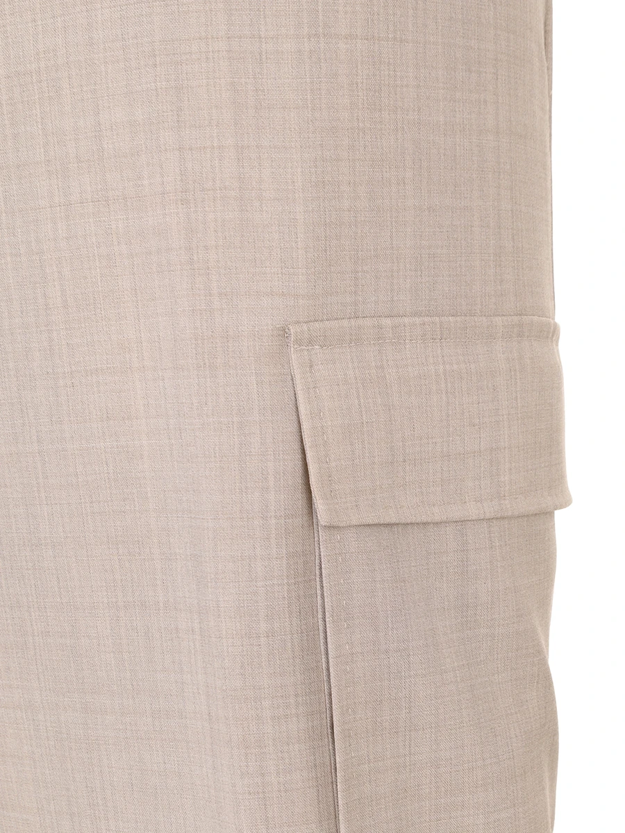 Брюки-карго шерстяные