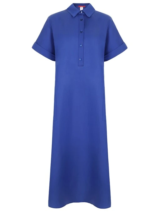 Платье из лиоцелла и льна MARINA RINALDI