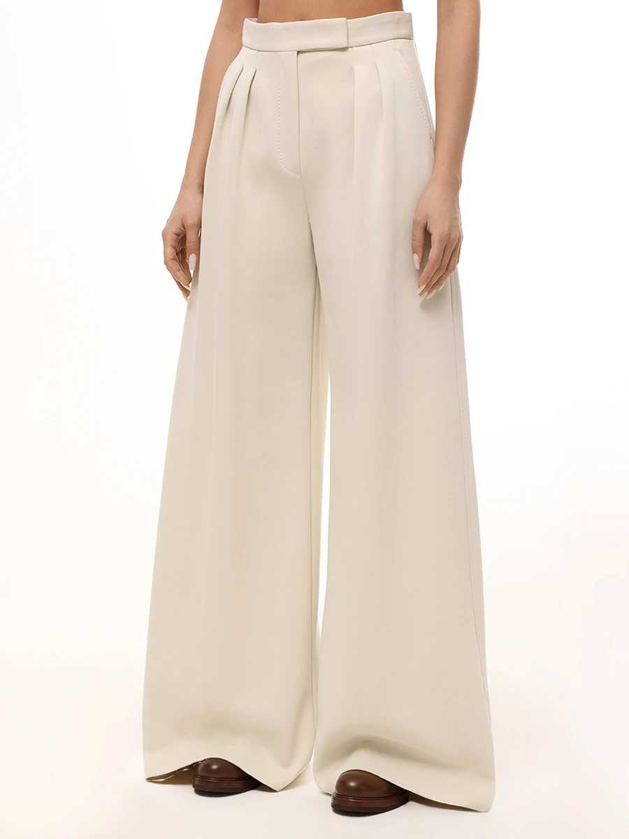 Брюки однотонные