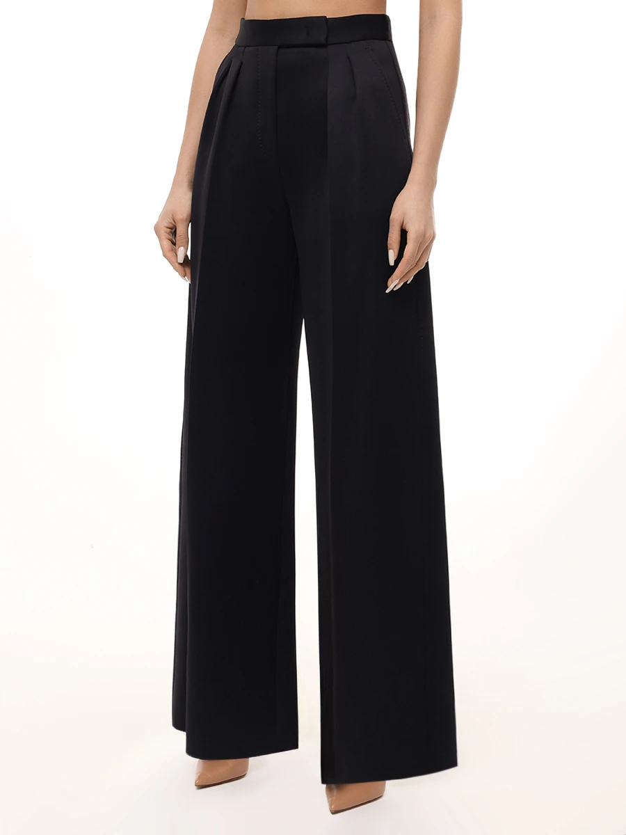 Брюки однотонные