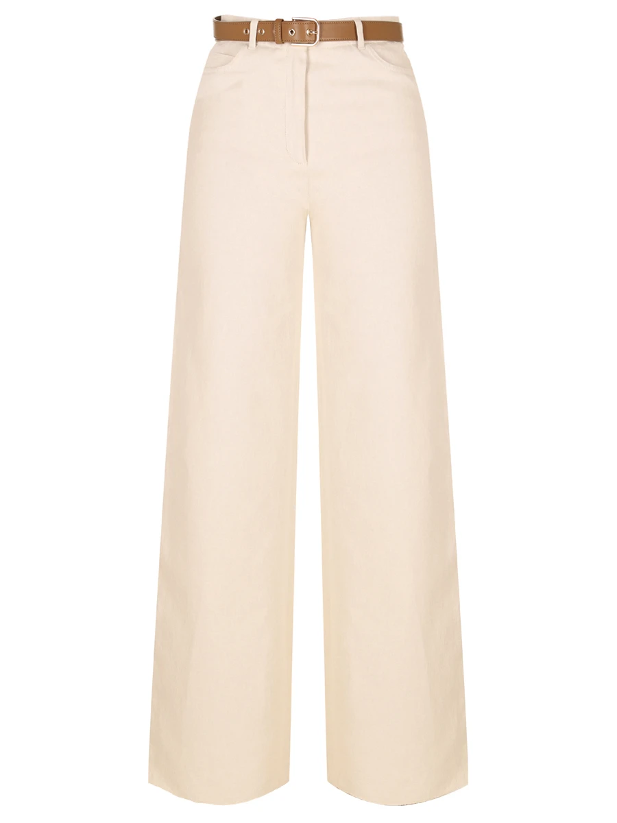 Брюки из хлопка и льна