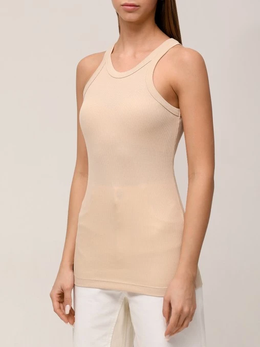 Топ из хлопка и шелка Nastie SPORTMAX