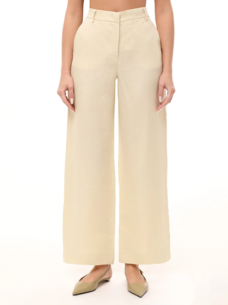 Брюки льняные