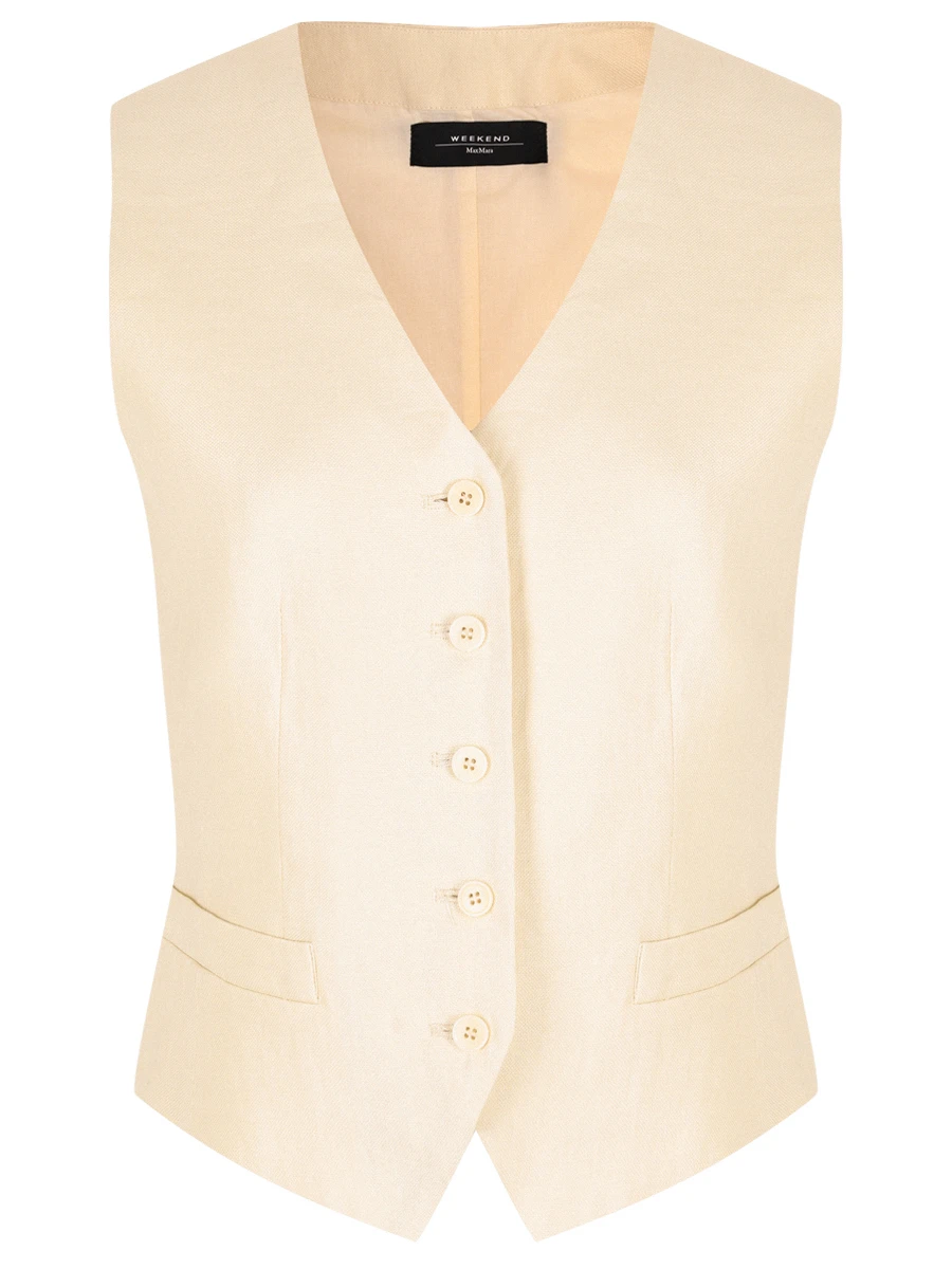 Жилет льняной