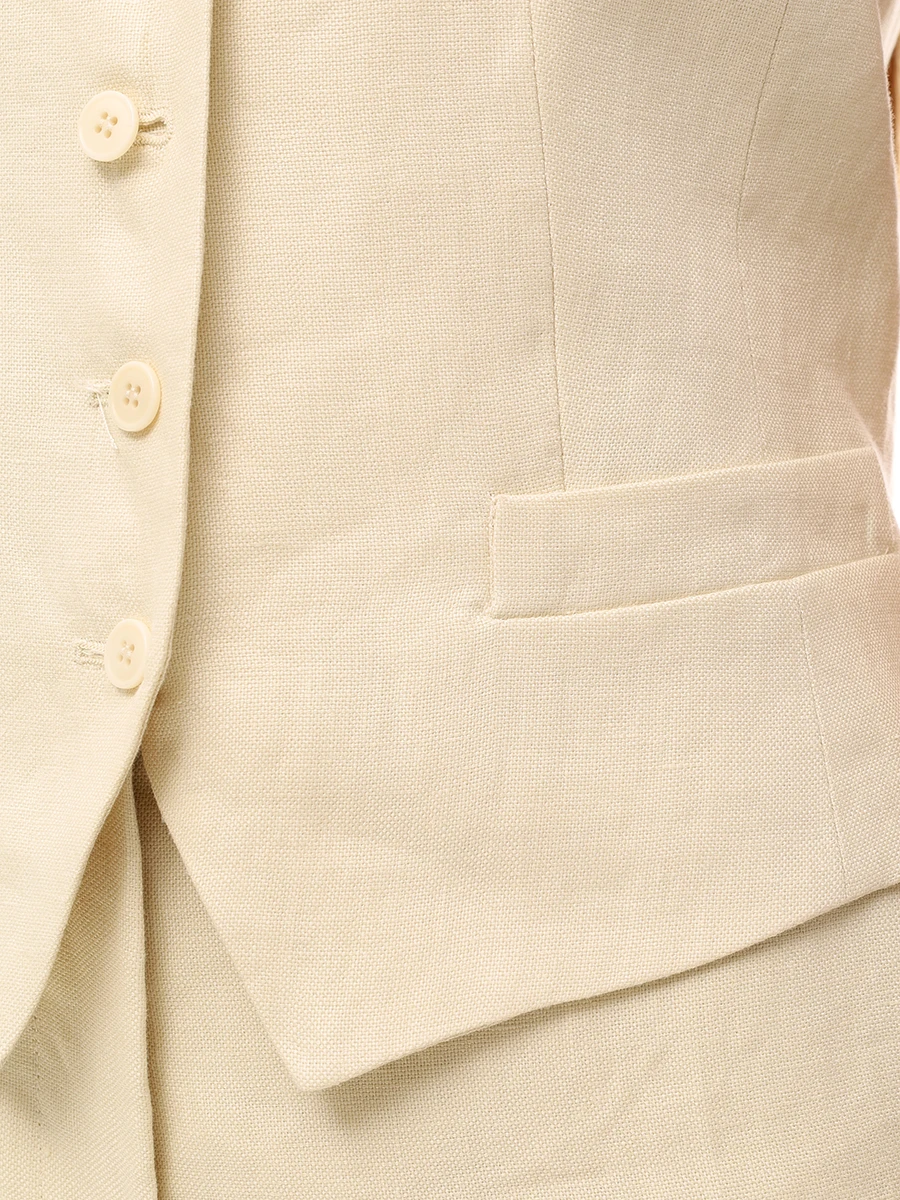 Жилет льняной