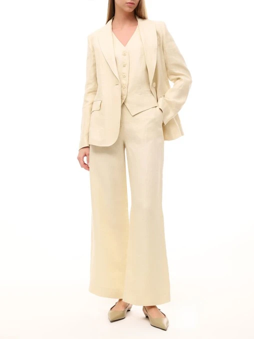 Жилет льняной WEEKEND MAX MARA