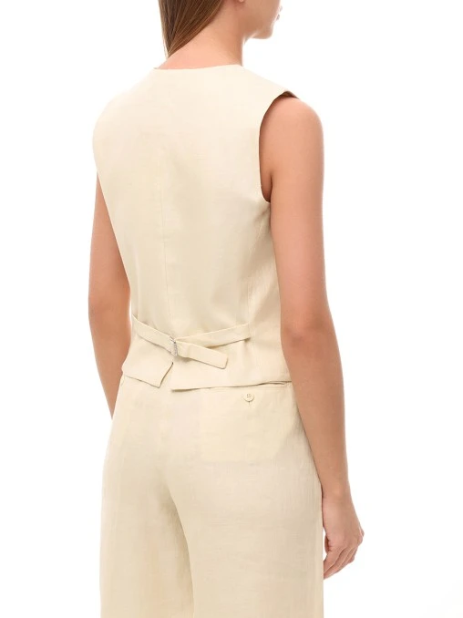 Жилет льняной WEEKEND MAX MARA