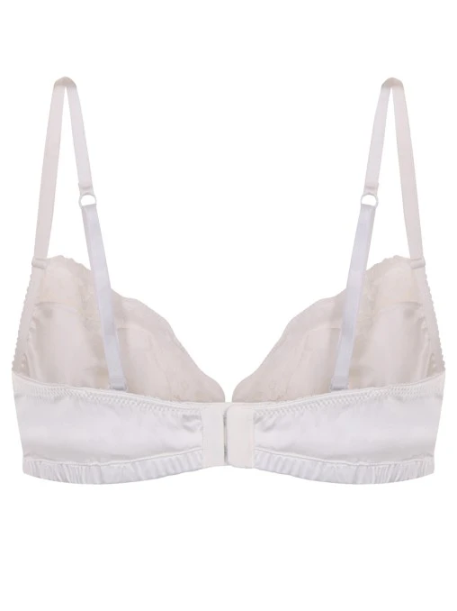 Бюстгальтер шелковый с кружевом DOLCE & GABBANA