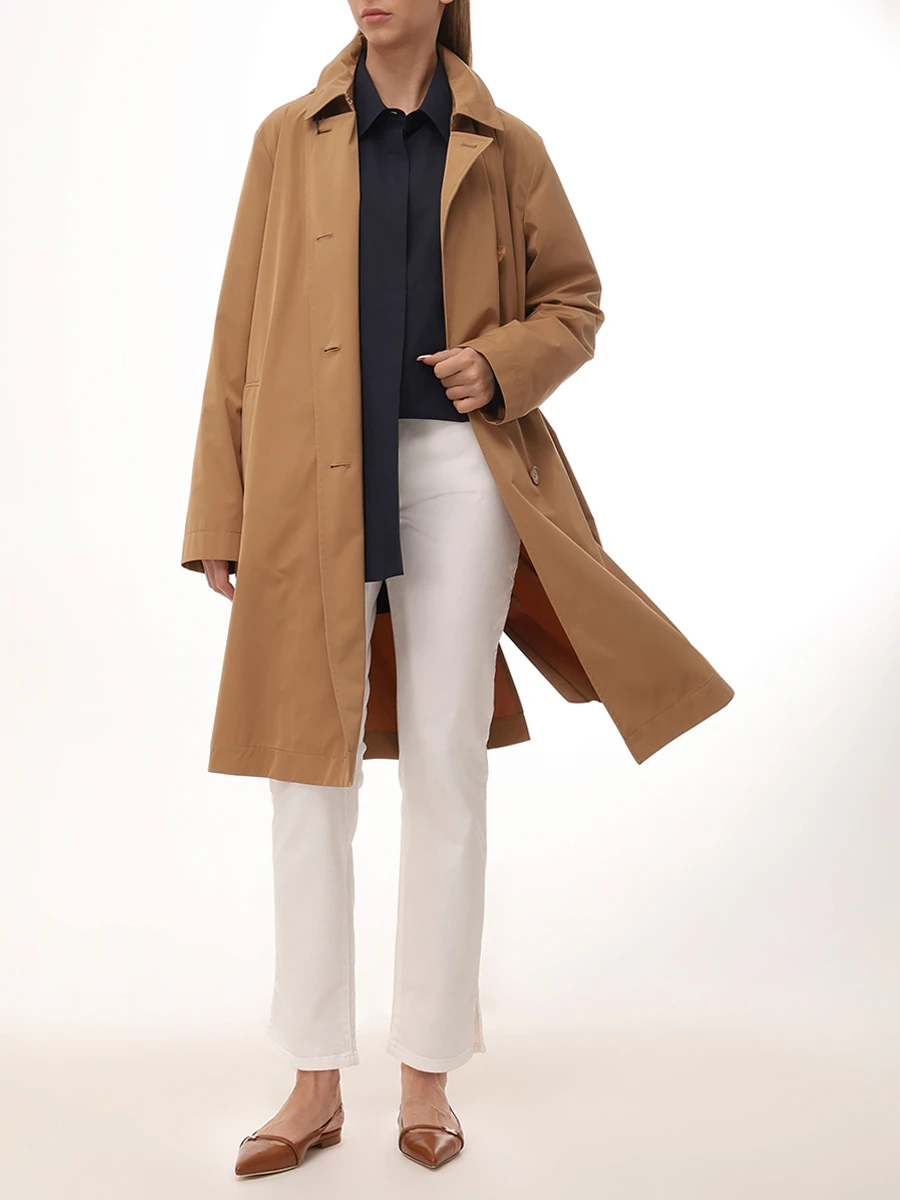 Плащ однотонный