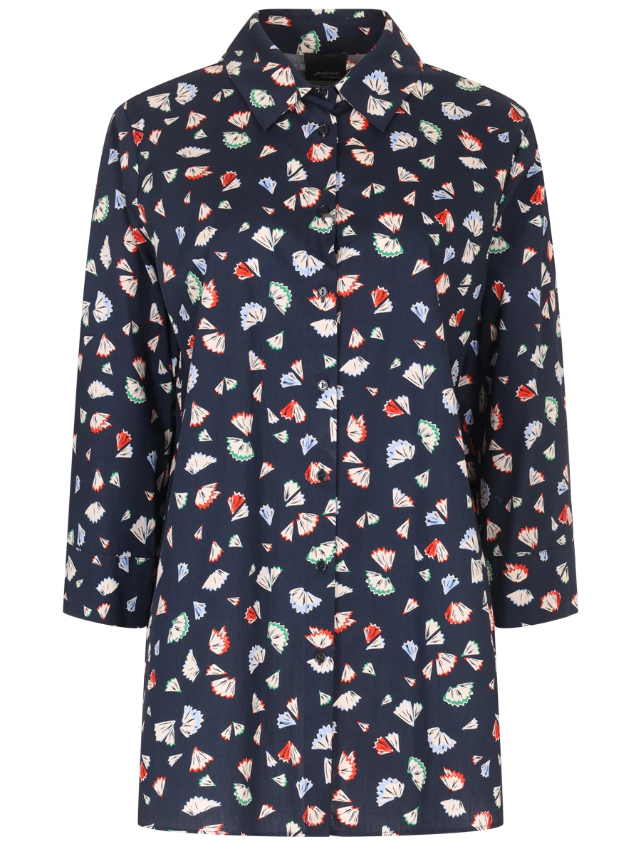 Блуза хлопковая с принтом