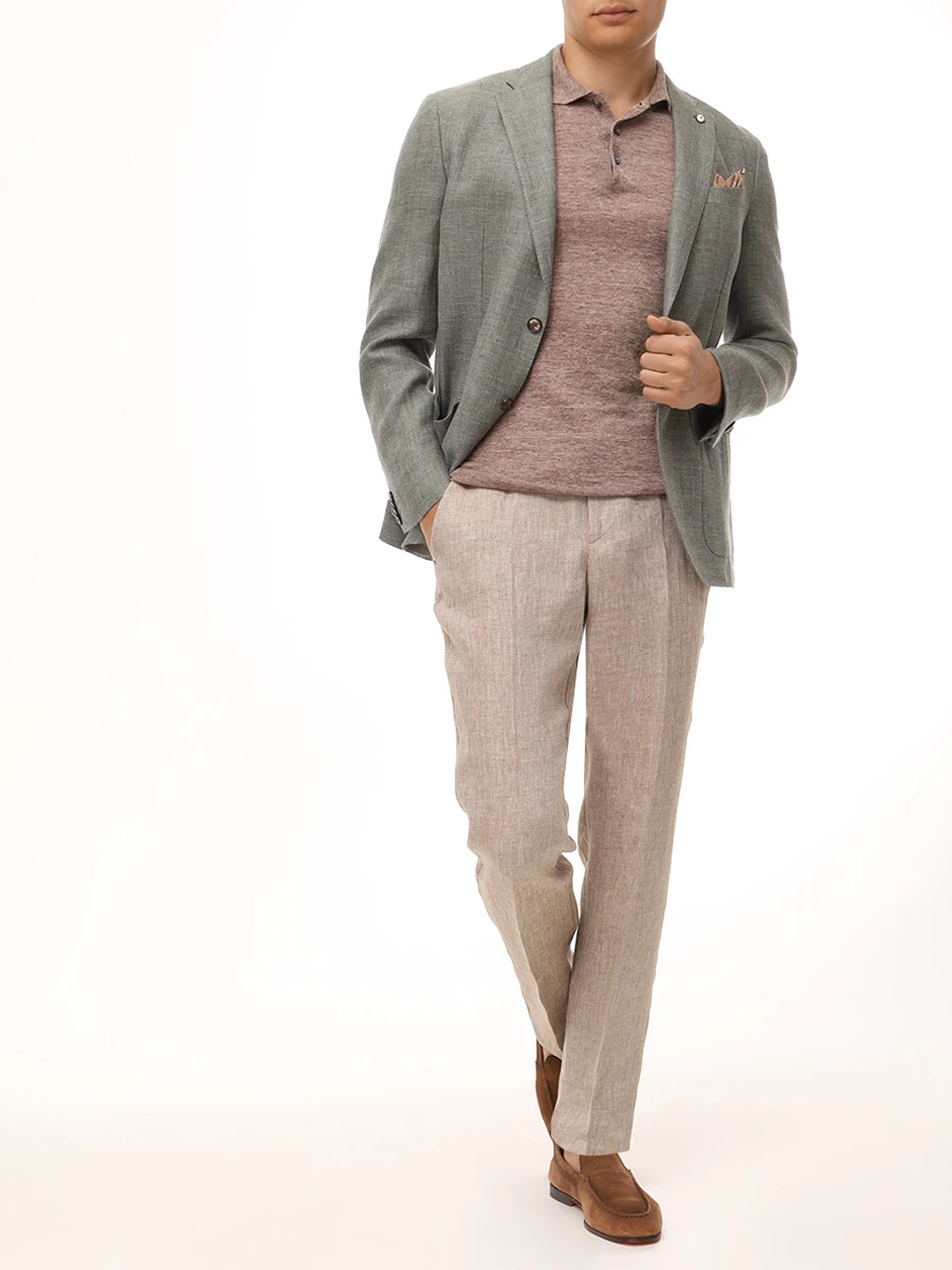 Поло льняное