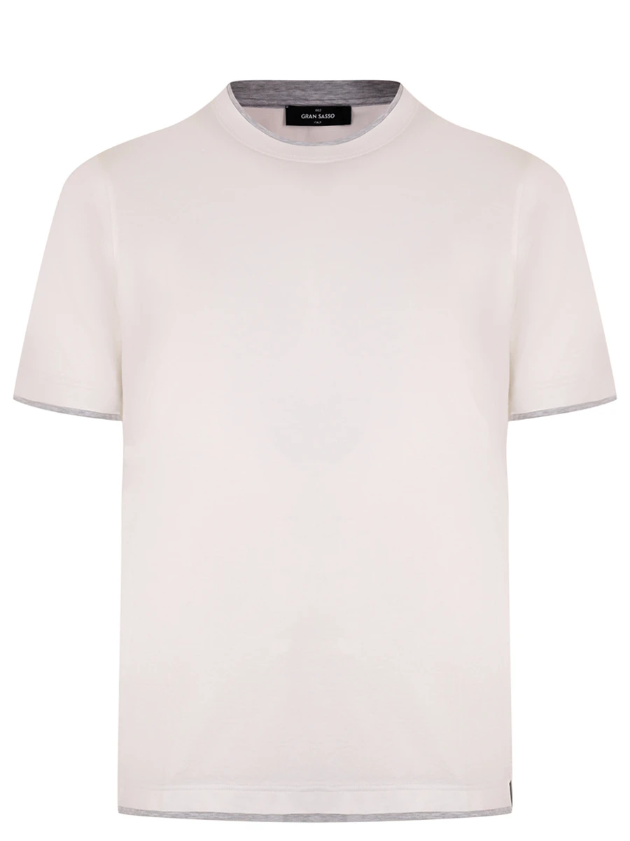 Футболка из шелка и хлопка