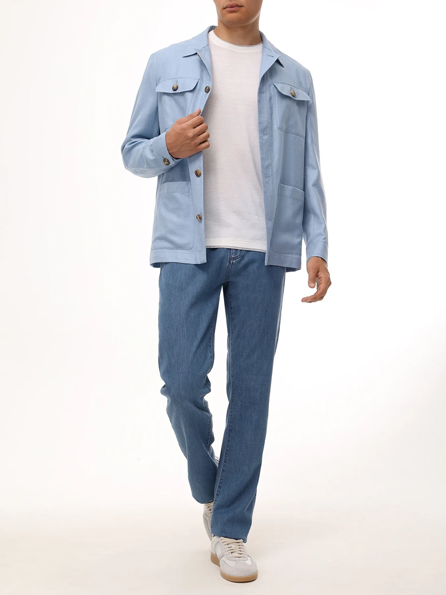 Футболка из шелка и хлопка