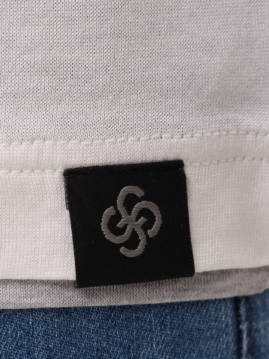 Футболка из шелка и хлопка