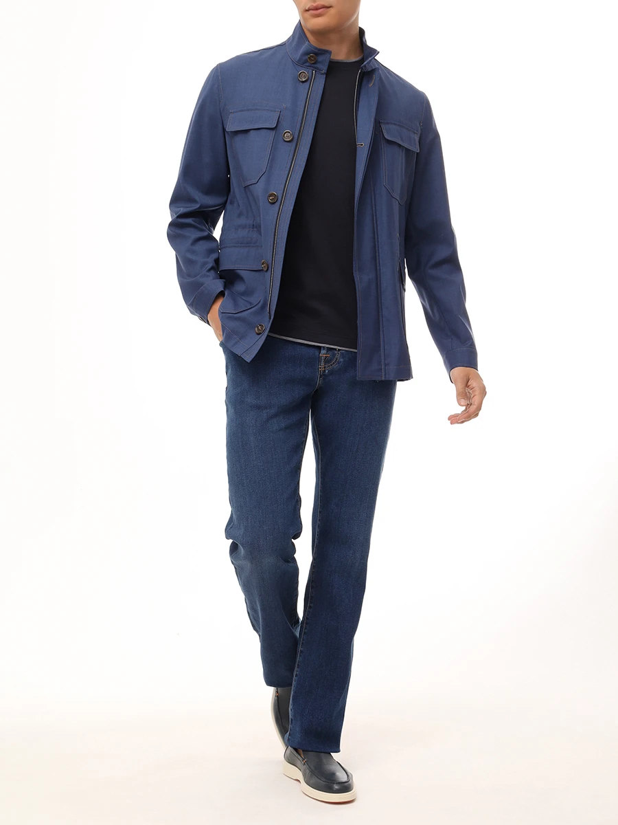 Футболка из шелка и хлопка