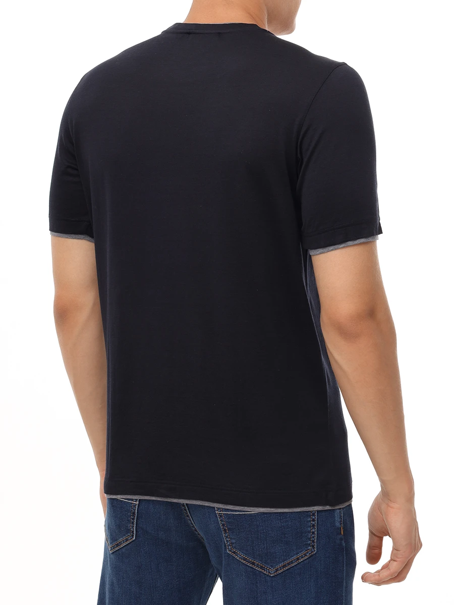 Футболка из шелка и хлопка