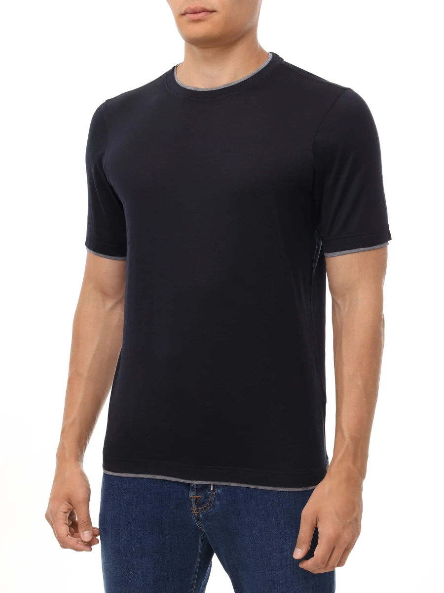 Футболка из шелка и хлопка