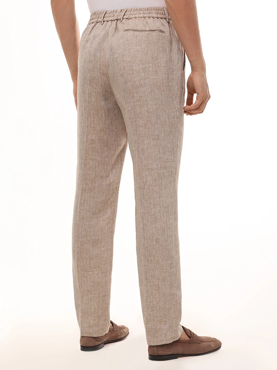 Брюки льняные