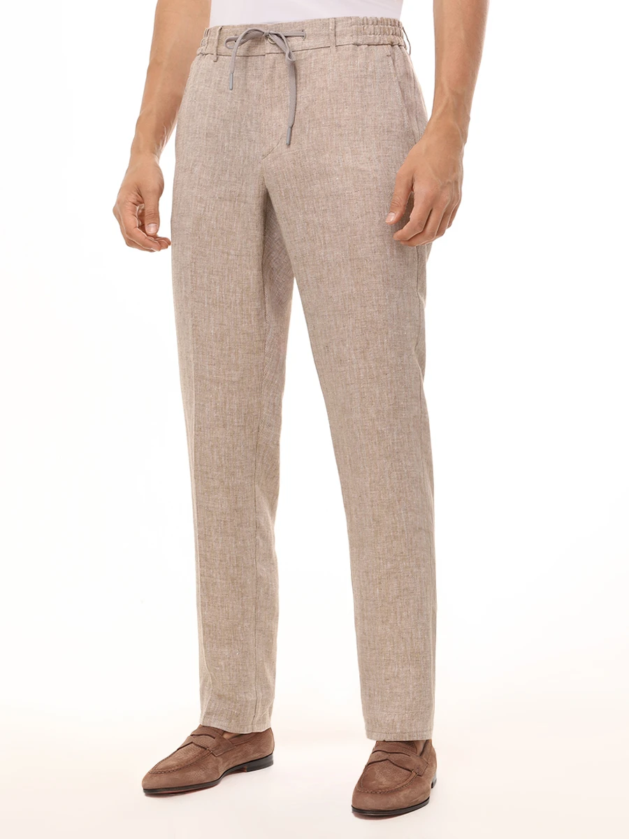 Брюки льняные