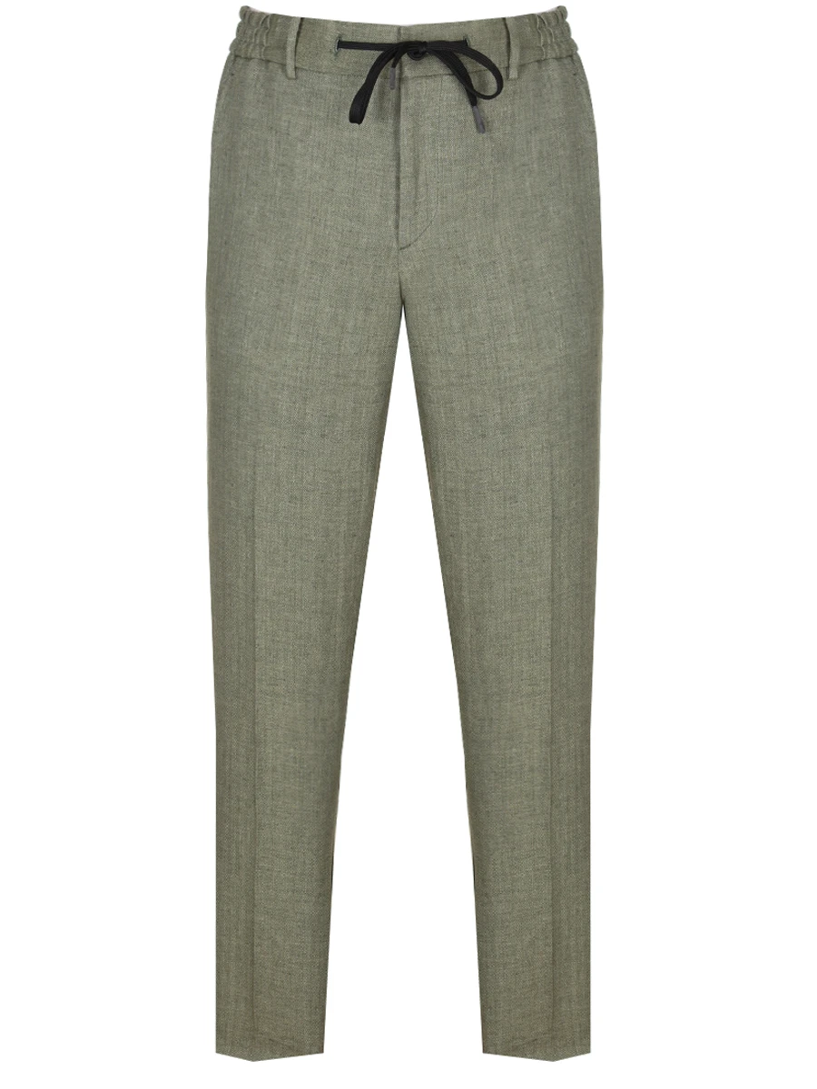 Брюки льняные