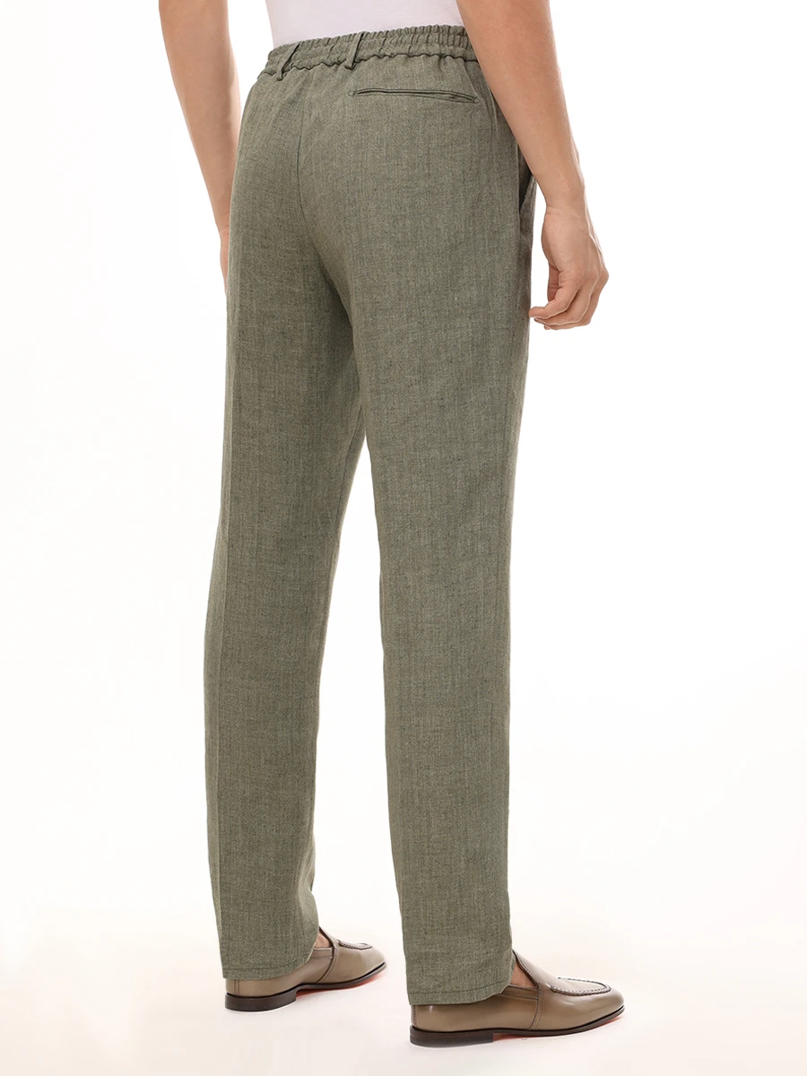 Брюки льняные