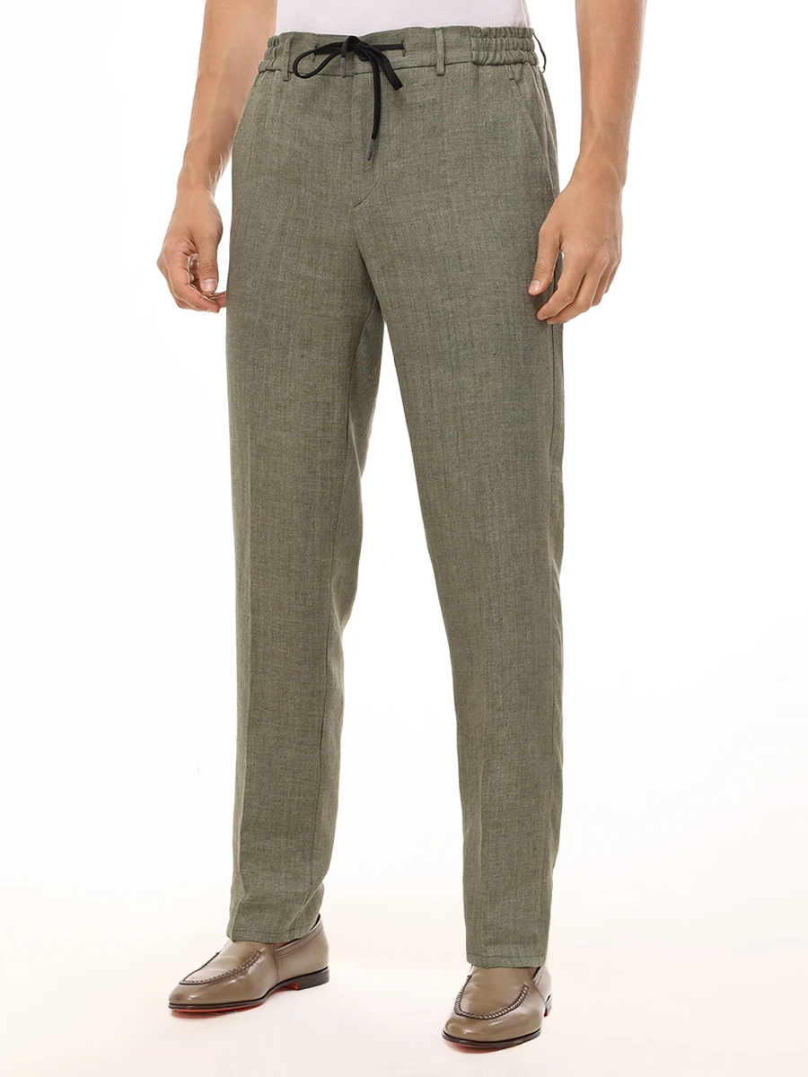 Брюки льняные