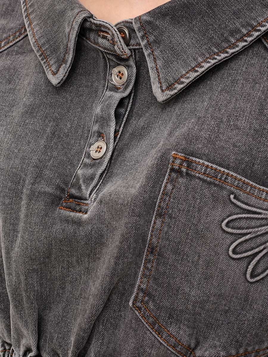 Бомбер джинсовый