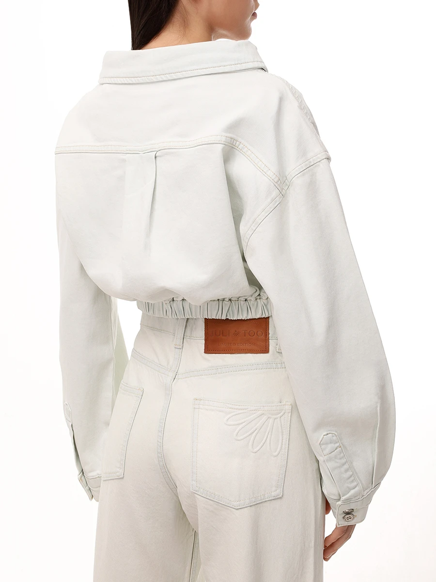 Бомбер джинсовый