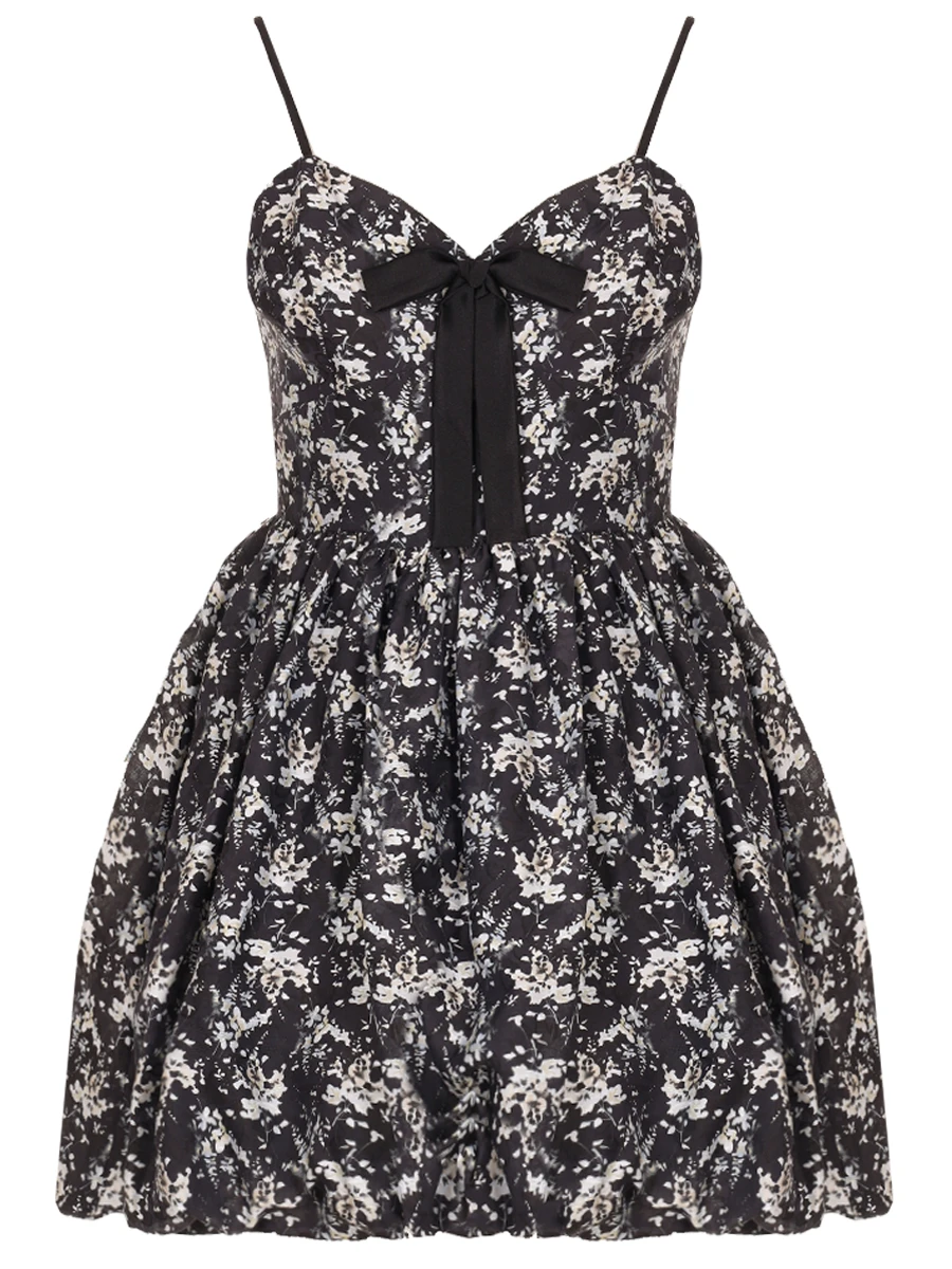 Платье из вискозы и шелка