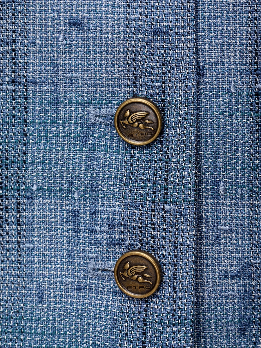 Жилет из льна и вискозы