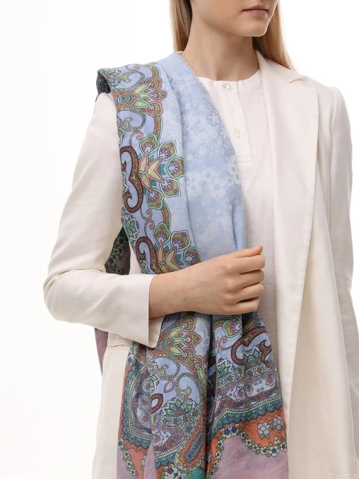 Платок из модала и хлопка ETRO