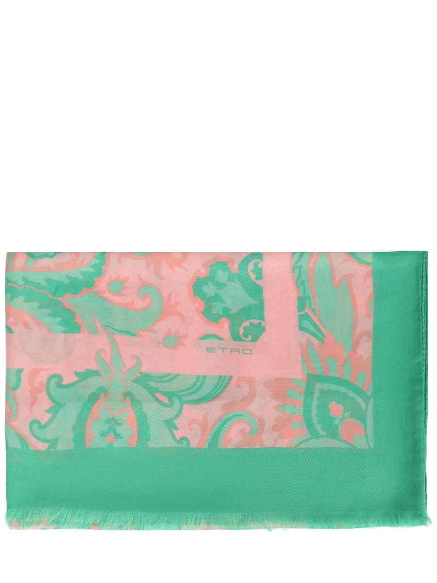 Палантин из хлопка и шелка