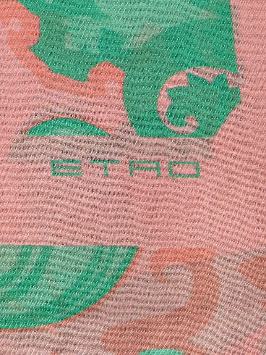 Палантин из хлопка и шелка