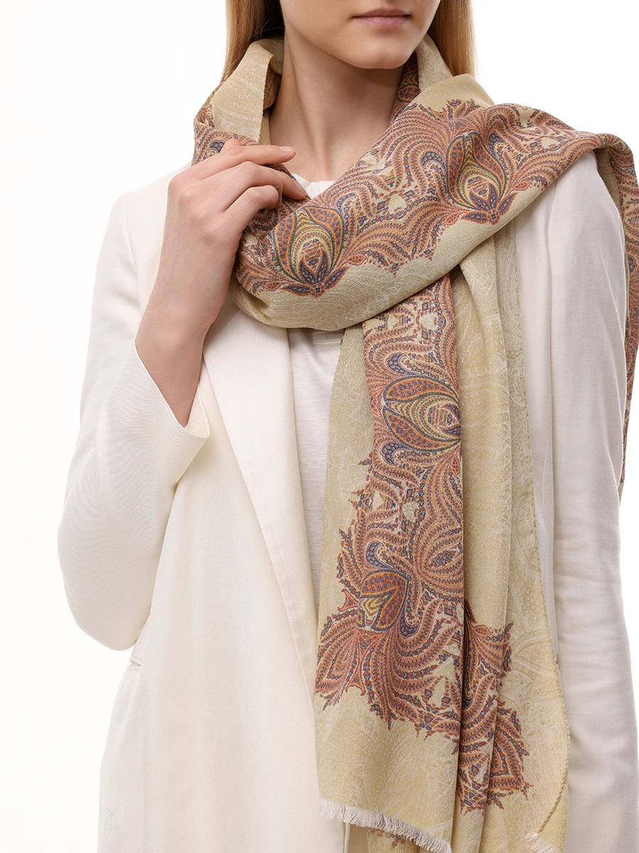 Палантин из хлопка и модала